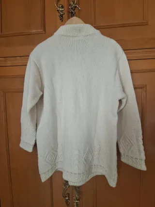 Jersey Alain Manoukian crema Trenzado