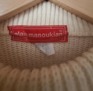 Jersey Alain Manoukian crema Trenzado