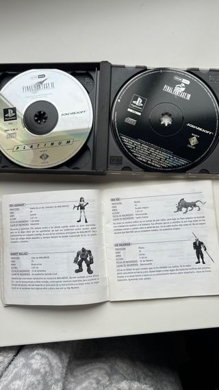 Final Fantasy VII PS1 Platinum PAL con manual
