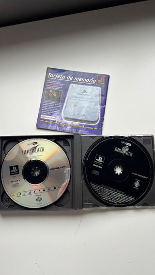 Final Fantasy VII PS1 Platinum PAL con manual