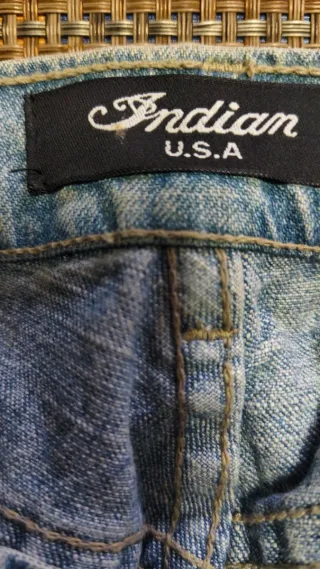Pantalón Indian con blonda llamas U. S. A.