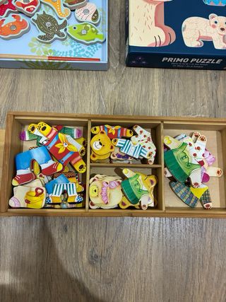 Puzles y juego imantado animales marinos Djeco