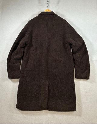 Abrigo marrón teddy oversize Y2k Vintage largo “M”