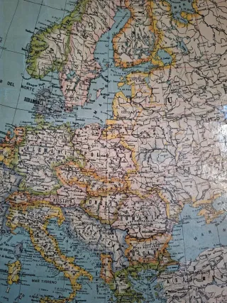 Mapa Antiguo Europa Paluzie Grande