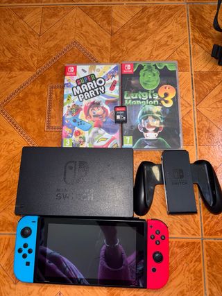 Nintendo Switch + 3 Juegos