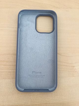 Funda silicona para iPhone 14ProMax Azul Lila