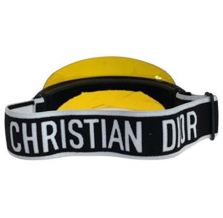 Visera Christian Dior amarilla y negra