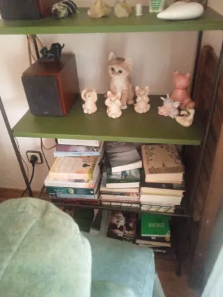 Estantería madera y metal