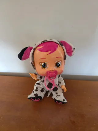 Muñeco Bebé Llorón y Cochecito Juguete