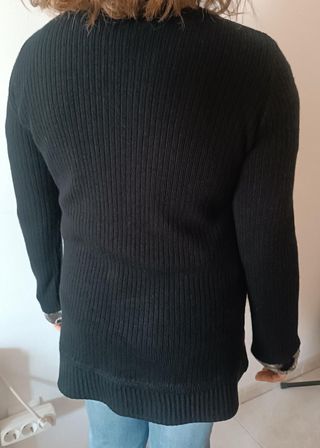 Cárdigan cremallera estampado Talla L