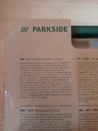 Set Destornilladores y Puntas Parkside