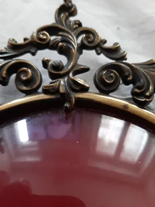 Crocefisso in ovale bronzo