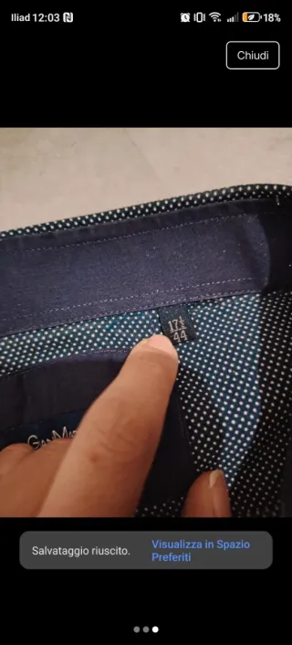 Camicia uomo Gian Marco Venturi fantasia pois