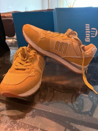 Zapatillas Deportivas Amarillas/mostaza