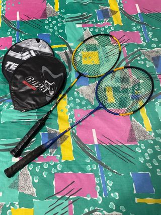 2 Raquetas de Bádminton con Fundas