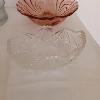 Centros de mesa cristal rosa y transparente