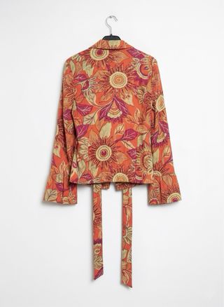 Conjunto DC T42 Blusa Falda 44 Naranja