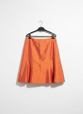 Conjunto DC T42 Blusa Falda 44 Naranja