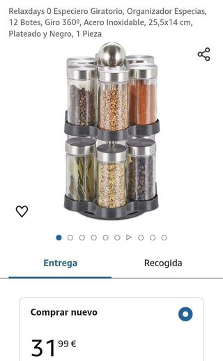 Especiero Giratorio, Organizador Especias