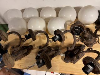 Apliques de pared de metal