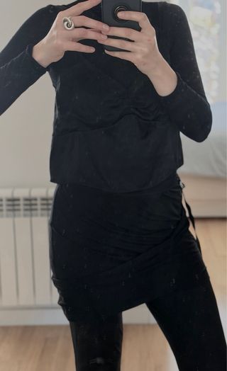 Top negro satinado & Other Stories