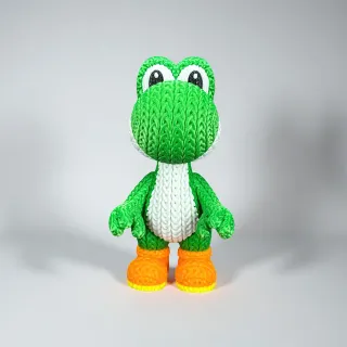 Figura PREMIUM 3D - Efecto Crochet Multicolor XL