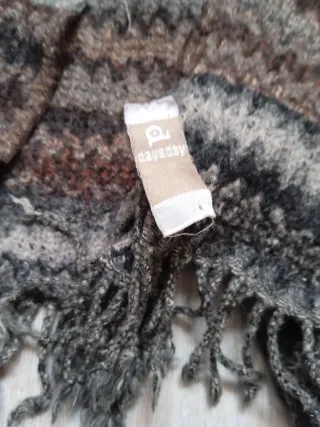 Bufanda de lana tejida multicolor