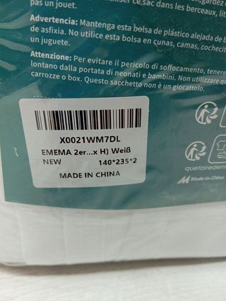 Pack de 2 cortinas poliéster 140 x 235 cm