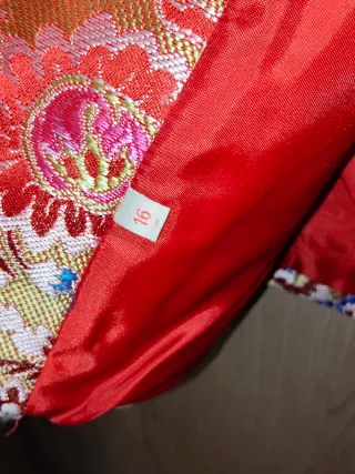 Chaleco Fallero Bordado talla 16 usado