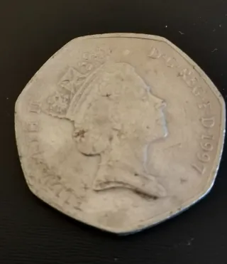 Moneda 10 Pence Reina Isabel II