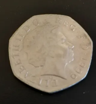 Moneda 10 Pence Reina Isabel II