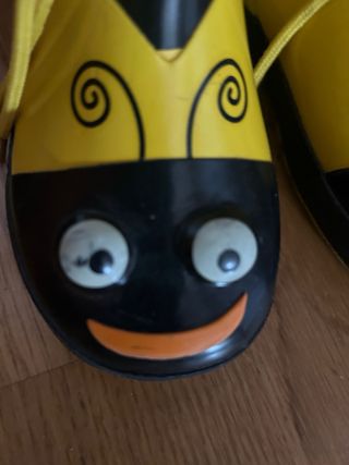 Botas de agua infantiles abeja. Talla 26