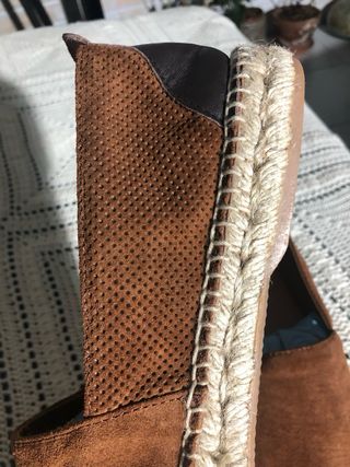 Alpargatas  piel y ante Emidio Tucci Marrón