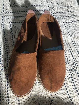 Alpargatas  piel y ante Emidio Tucci Marrón