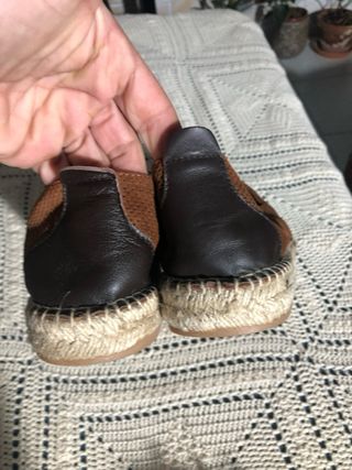 Alpargatas  piel y ante Emidio Tucci Marrón