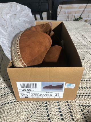 Alpargatas  piel y ante Emidio Tucci Marrón