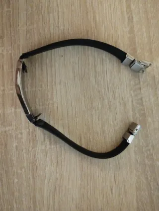 Pulsera Lotus Negra y Plata