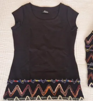 Conjunto jersey y camiseta mujer