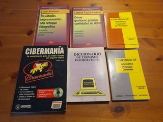 Lote de libros de informática obsoletos