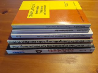 Lote de libros de informática obsoletos