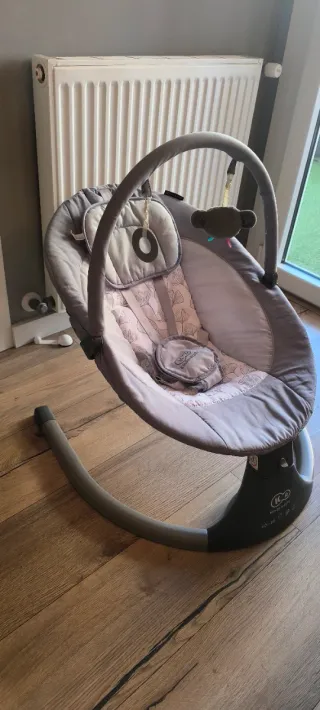 Hamaca Mecedora Eléctrica Kinderkraft LUMI Gris