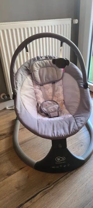 Hamaca Mecedora Eléctrica Kinderkraft LUMI Gris
