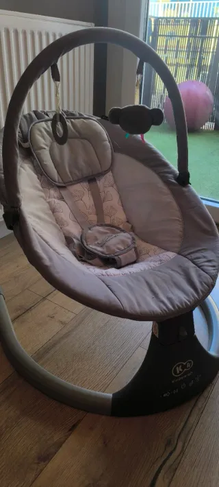 Hamaca Mecedora Eléctrica Kinderkraft LUMI Gris