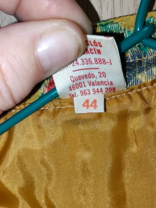 Chaleco fallero talla 44