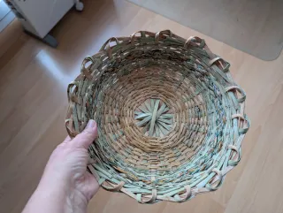 Cestas de mimbre decoradas