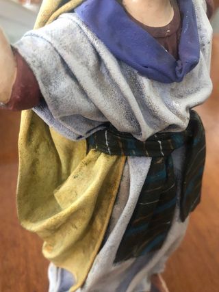 Cantarera in argilla per presepe, altezza 23 cm