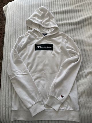 Sudadera Champion Blanca Logo Caja Talla 13/14