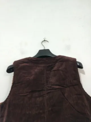 Gilet in velluto a coste marrone taglia XS