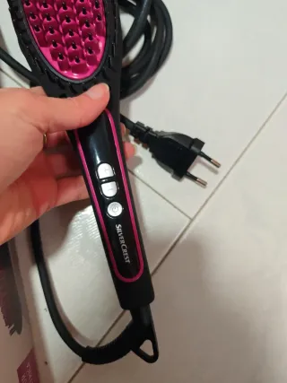 Cepillo Alisador SilverCrest Negro/Rosa