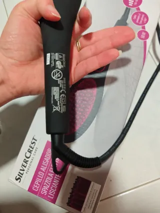 Cepillo Alisador SilverCrest Negro/Rosa